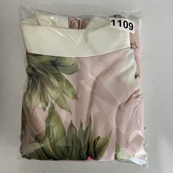 SL Fashions 10 Back Zip Sleeveless Floral Chiffon Dress Satin CowlNeck Bloomcore - Picture 15 of 15